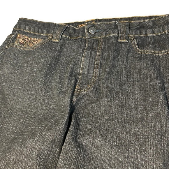 KIKIT Denim Jeans Bootcut Embroidered Embellished size14 - Picture 8 of 16